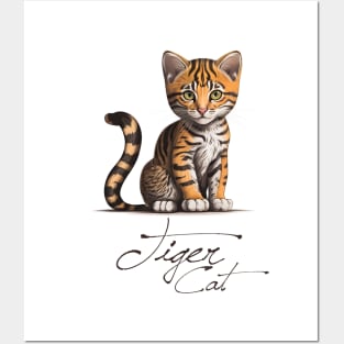 Cat Tiger Posters and Art